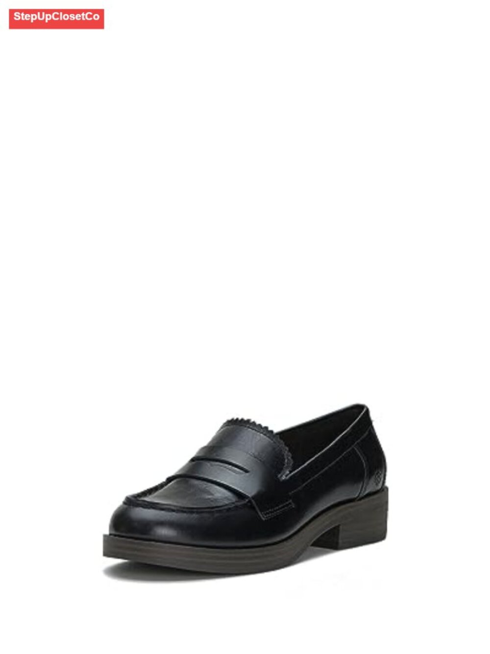 Leather Slip On Flat Loafers